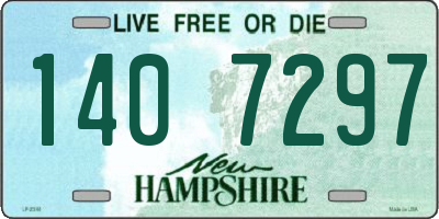 NH license plate 1407297