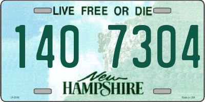 NH license plate 1407304