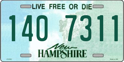 NH license plate 1407311