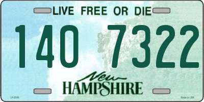 NH license plate 1407322