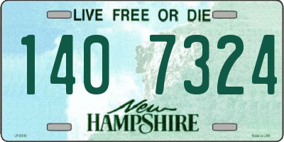 NH license plate 1407324