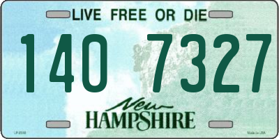 NH license plate 1407327