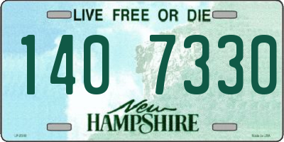 NH license plate 1407330