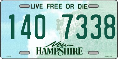 NH license plate 1407338