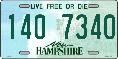 NH license plate 1407340