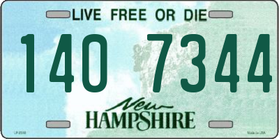 NH license plate 1407344