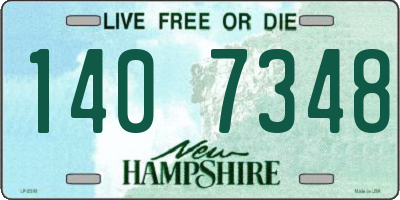 NH license plate 1407348