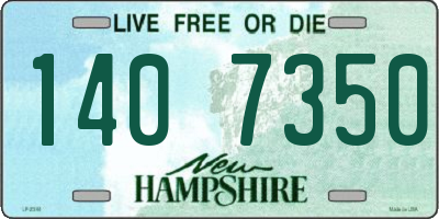 NH license plate 1407350