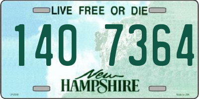 NH license plate 1407364