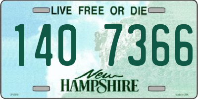 NH license plate 1407366