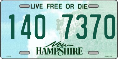 NH license plate 1407370