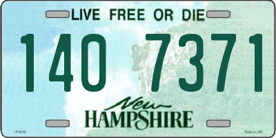 NH license plate 1407371