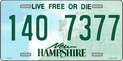 NH license plate 1407377