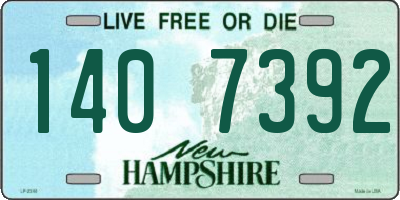 NH license plate 1407392