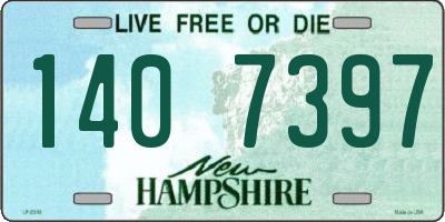 NH license plate 1407397