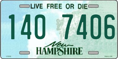 NH license plate 1407406