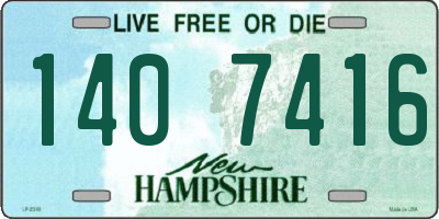 NH license plate 1407416