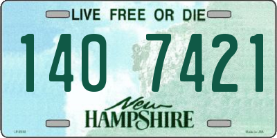 NH license plate 1407421