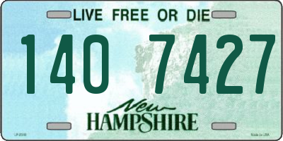 NH license plate 1407427