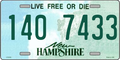 NH license plate 1407433