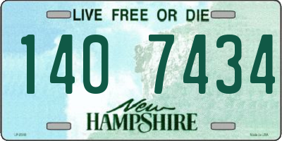 NH license plate 1407434
