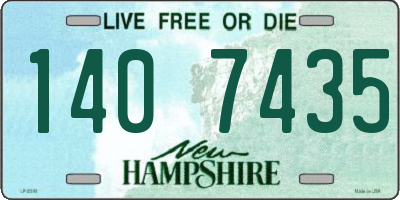 NH license plate 1407435