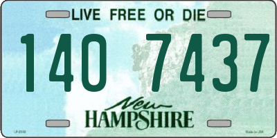 NH license plate 1407437
