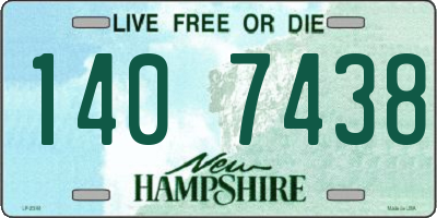 NH license plate 1407438