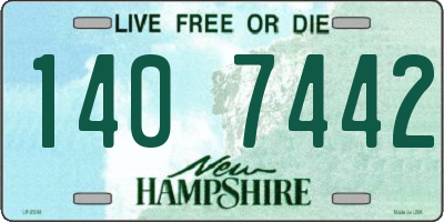 NH license plate 1407442