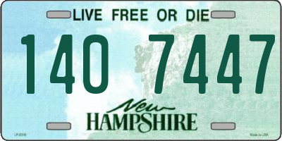 NH license plate 1407447