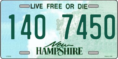 NH license plate 1407450
