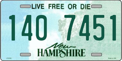 NH license plate 1407451