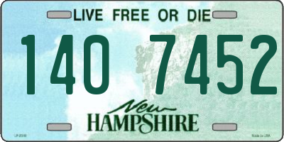 NH license plate 1407452
