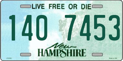 NH license plate 1407453