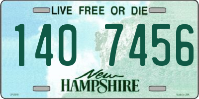 NH license plate 1407456