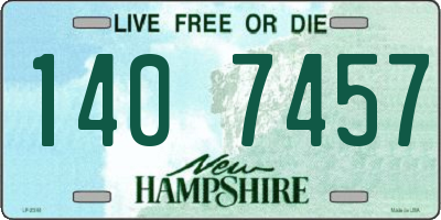 NH license plate 1407457