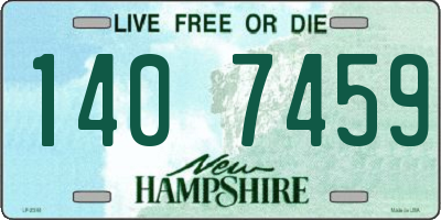 NH license plate 1407459