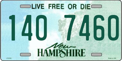 NH license plate 1407460