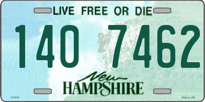 NH license plate 1407462