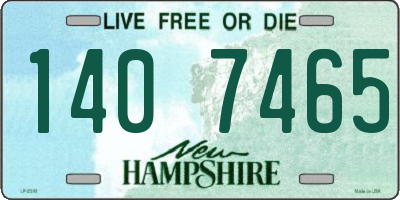 NH license plate 1407465