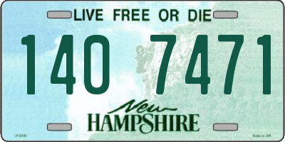 NH license plate 1407471