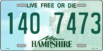 NH license plate 1407473