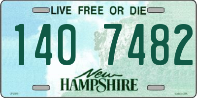 NH license plate 1407482