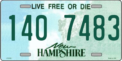 NH license plate 1407483
