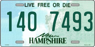 NH license plate 1407493
