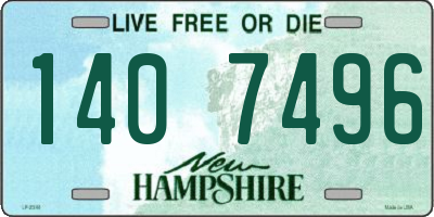 NH license plate 1407496