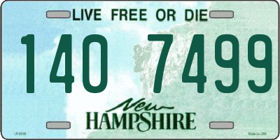 NH license plate 1407499