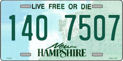 NH license plate 1407507