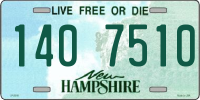NH license plate 1407510