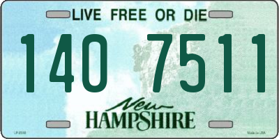 NH license plate 1407511